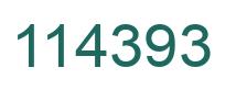 Number 114393 green image