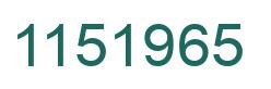 Número 1151965 imagen verde