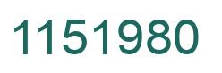 Número 1151980 imagen verde