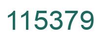 Number 115379 green image
