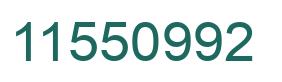 Número 11550992 imagen verde