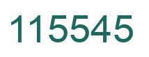 Number 115545 green image