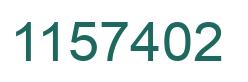 Number 1157402 green image