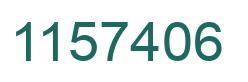 Number 1157406 green image