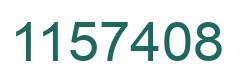 Number 1157408 green image