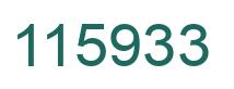 Número 115933 imagen verde