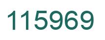 Number 115969 green image