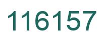 Number 116157 green image