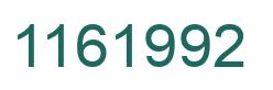 Number 1161992 green image