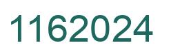 Number 1162024 green image