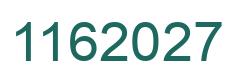 Number 1162027 green image