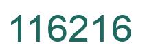 Number 116216 green image