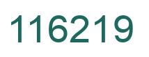 Number 116219 green image