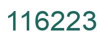 Number 116223 green image