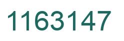 Number 1163147 green image