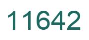 Zahl 11642 grün bild