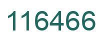 Number 116466 green image