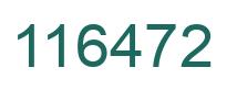 Number 116472 green image