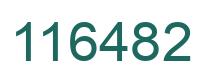 Number 116482 green image
