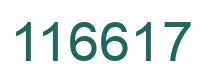 Number 116617 green image