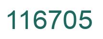 Number 116705 green image