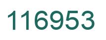 Number 116953 green image