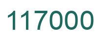 Number 117000 green image