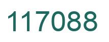 Number 117088 green image