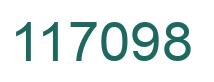 Number 117098 green image
