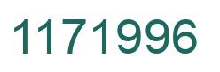 Number 1171996 green image