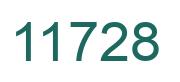 Number 11728 green image