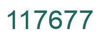 Number 117677 green image