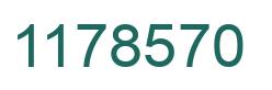 Number 1178570 green image
