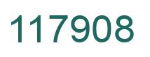 Number 117908 green image