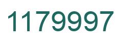 Number 1179997 green image