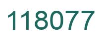 Number 118077 green image