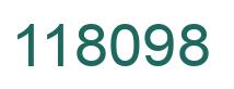 Number 118098 green image