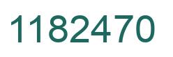 Number 1182470 green image