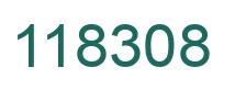 Number 118308 green image