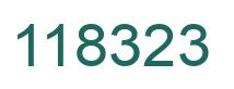 Number 118323 green image