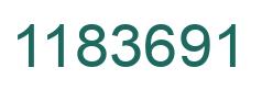 Number 1183691 green image