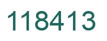 Number 118413 green image