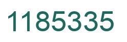 Número 1185335 imagen verde