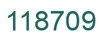 Number 118709 green image