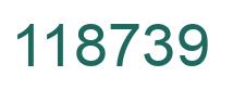 Number 118739 green image