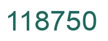 Number 118750 green image