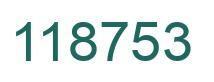 Number 118753 green image