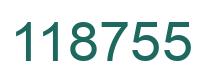 Number 118755 green image
