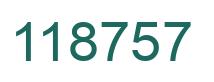 Number 118757 green image