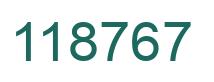 Number 118767 green image